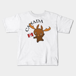 Dancing Canadian Moose Kids T-Shirt